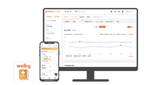 つながる自己管理ノート「Welbyマイカルテ」